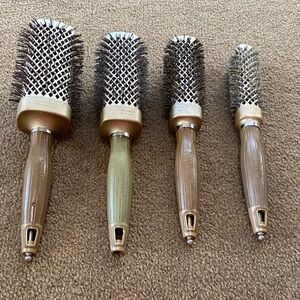 Olivia Garden Nanothermic Set of Four Round Hair Brushes